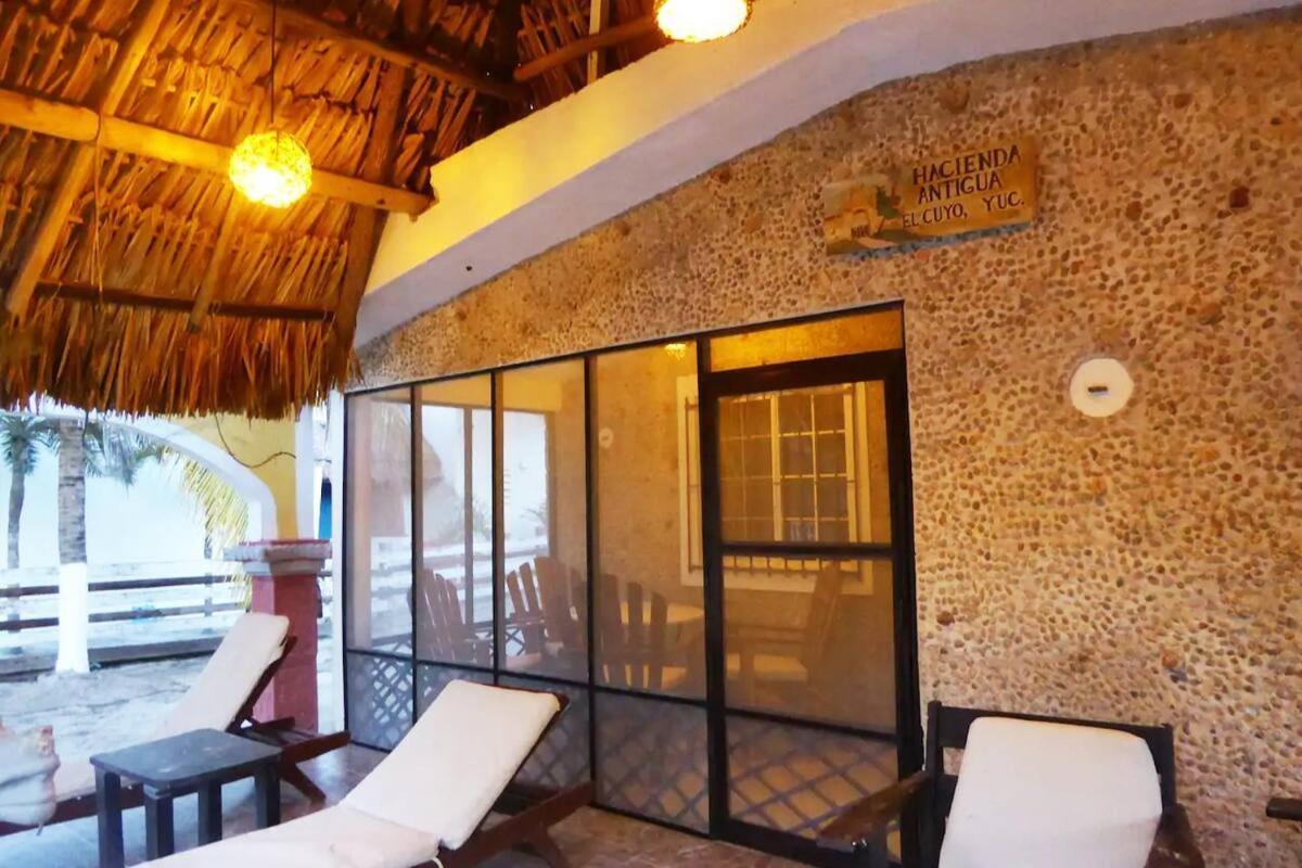 Hacienda Antigua Villa, 50m from sandy Beach El Cuyo Exterior foto